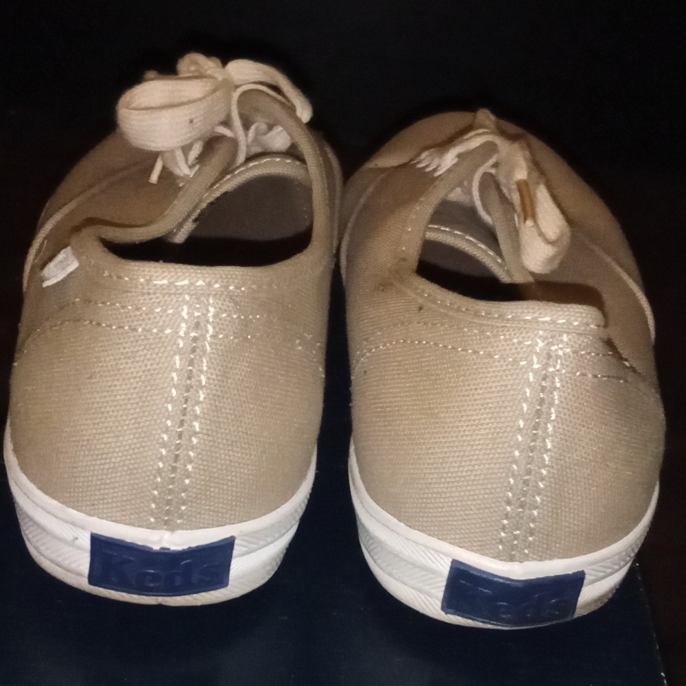 Keds Women's Beige Canvas Sneakers - Picture 3 of 5